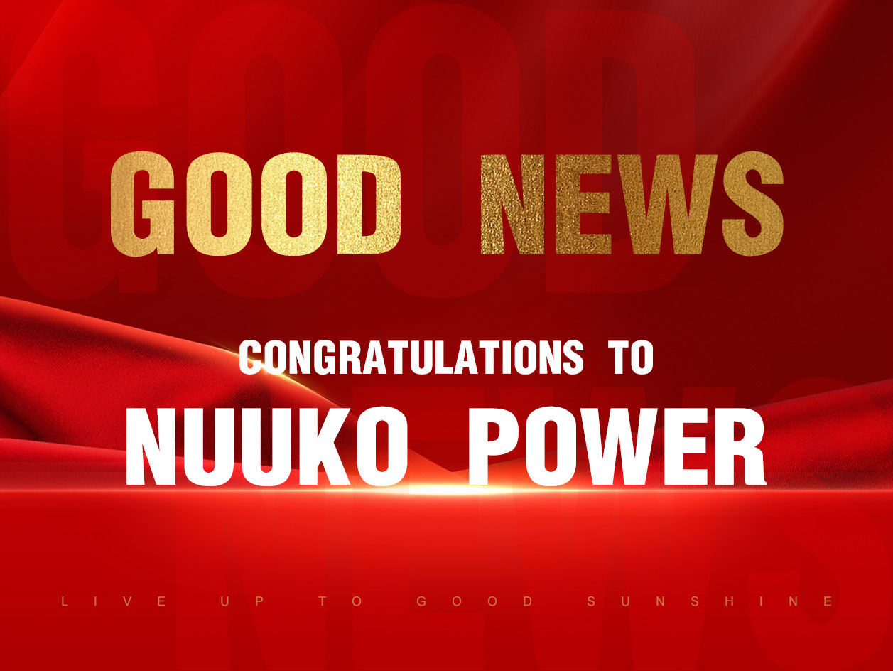 Felicitaties aan NUUKO POWER voor het winnen van de top 10 grensoverschrijdende e-commercebedrijven in de provincie Anhui